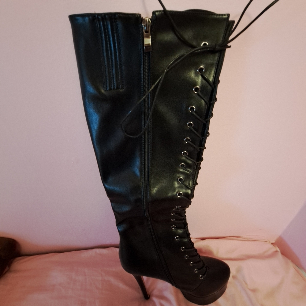 Only Maker Platform Laceup Boots - image 5